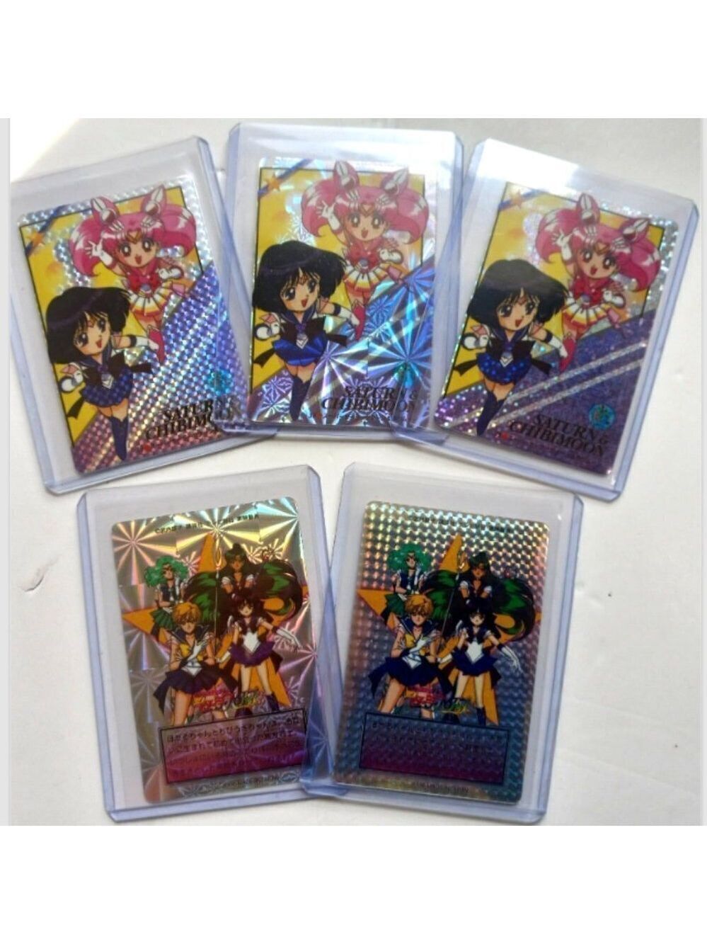 Sailor Moon Prism Sticker Card 5 Variants #39 Vintage 96 Anime Manga Collectible